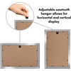 image:imageAmericanflat 14x20 Picture Frame with Polished Plexiglass  Signature Collection  GalleryStyle Frames Made of Engineered Wood  Photo Frame for Wall Display  Black  Polished plexiglass front hangs vertical or horizontal sawtooth hangers included fits photos posters and artSilver
