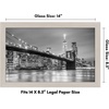 image:imageAmericanflat 14x20 Picture Frame with Polished Plexiglass  Signature Collection  GalleryStyle Frames Made of Engineered Wood  Photo Frame for Wall Display  Black  Polished plexiglass front hangs vertical or horizontal sawtooth hangers included fits photos posters and artLight Wood