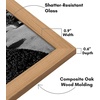 image:imageAmericanflat 14x20 Picture Frame with Polished Plexiglass  Signature Collection  GalleryStyle Frames Made of Engineered Wood  Photo Frame for Wall Display  Black  Polished plexiglass front hangs vertical or horizontal sawtooth hangers included fits photos posters and artDark Oak