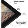 image:imageAmericanflat 14x20 Picture Frame with Polished Plexiglass  Signature Collection  GalleryStyle Frames Made of Engineered Wood  Photo Frame for Wall Display  Black  Polished plexiglass front hangs vertical or horizontal sawtooth hangers included fits photos posters and artBlack