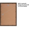 image:imageAmericanflat 14x20 Picture Frame with Polished Plexiglass  Signature Collection  GalleryStyle Frames Made of Engineered Wood  Photo Frame for Wall Display  Black  Polished plexiglass front hangs vertical or horizontal sawtooth hangers included fits photos posters and artWalnut