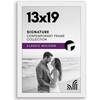 image:imageAmericanflat 14x20 Picture Frame with Polished Plexiglass  Signature Collection  GalleryStyle Frames Made of Engineered Wood  Photo Frame for Wall Display  Black  Polished plexiglass front hangs vertical or horizontal sawtooth hangers included fits photos posters and artWhite