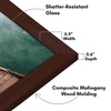 image:imageAmericanflat 14x20 Picture Frame with Polished Plexiglass  Signature Collection  GalleryStyle Frames Made of Engineered Wood  Photo Frame for Wall Display  Black  Polished plexiglass front hangs vertical or horizontal sawtooth hangers included fits photos posters and artMahogany