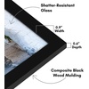 image:imageAmericanflat 14x20 Picture Frame with Polished Plexiglass  Signature Collection  GalleryStyle Frames Made of Engineered Wood  Photo Frame for Wall Display  Black  Polished plexiglass front hangs vertical or horizontal sawtooth hangers included fits photos posters and artBlack