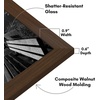 image:imageAmericanflat 14x20 Picture Frame with Polished Plexiglass  Signature Collection  GalleryStyle Frames Made of Engineered Wood  Photo Frame for Wall Display  Black  Polished plexiglass front hangs vertical or horizontal sawtooth hangers included fits photos posters and artWalnut