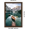 image:imageAmericanflat 14x20 Picture Frame with Polished Plexiglass  Signature Collection  GalleryStyle Frames Made of Engineered Wood  Photo Frame for Wall Display  Black  Polished plexiglass front hangs vertical or horizontal sawtooth hangers included fits photos posters and artWalnut