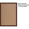 image:imageAmericanflat 14x20 Picture Frame with Polished Plexiglass  Signature Collection  GalleryStyle Frames Made of Engineered Wood  Photo Frame for Wall Display  Black  Polished plexiglass front hangs vertical or horizontal sawtooth hangers included fits photos posters and artMahogany