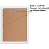 image:imageAmericanflat 14x20 Picture Frame with Polished Plexiglass  Signature Collection  GalleryStyle Frames Made of Engineered Wood  Photo Frame for Wall Display  Black  Polished plexiglass front hangs vertical or horizontal sawtooth hangers included fits photos posters and artWhite
