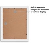 image:imageAmericanflat 14x20 Picture Frame with Polished Plexiglass  Signature Collection  GalleryStyle Frames Made of Engineered Wood  Photo Frame for Wall Display  Black  Polished plexiglass front hangs vertical or horizontal sawtooth hangers included fits photos posters and artWhite
