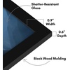 image:imageAmericanflat 14x20 Picture Frame with Polished Plexiglass  Signature Collection  GalleryStyle Frames Made of Engineered Wood  Photo Frame for Wall Display  Black  Polished plexiglass front hangs vertical or horizontal sawtooth hangers included fits photos posters and artBlack
