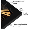 image:imageAmericanflat 14x20 Picture Frame with Polished Plexiglass  Signature Collection  GalleryStyle Frames Made of Engineered Wood  Photo Frame for Wall Display  Black  Polished plexiglass front hangs vertical or horizontal sawtooth hangers included fits photos posters and artBlack