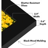 image:imageAmericanflat 14x20 Picture Frame with Polished Plexiglass  Signature Collection  GalleryStyle Frames Made of Engineered Wood  Photo Frame for Wall Display  Black  Polished plexiglass front hangs vertical or horizontal sawtooth hangers included fits photos posters and artBlack