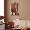 image:imageAmericanflat 24 Square Mirror  Hanging Mirrors with Durable Frame  Modern Mirror for Bathroom Bedroom Living Room  Mirrors for Wall Display and Home Decor  BlackDark Oak