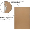 image:imageAmericanflat 24 Square Mirror  Hanging Mirrors with Durable Frame  Modern Mirror for Bathroom Bedroom Living Room  Mirrors for Wall Display and Home Decor  BlackDistressed White