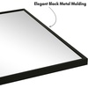 image:imageAmericanflat 24 Square Mirror  Hanging Mirrors with Durable Frame  Modern Mirror for Bathroom Bedroom Living Room  Mirrors for Wall Display and Home Decor  BlackBlack