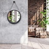 image:imageAmericanflat 24 Square Mirror  Hanging Mirrors with Durable Frame  Modern Mirror for Bathroom Bedroom Living Room  Mirrors for Wall Display and Home Decor  BlackBlack