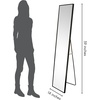 image:imageAmericanflat 24 Square Mirror  Hanging Mirrors with Durable Frame  Modern Mirror for Bathroom Bedroom Living Room  Mirrors for Wall Display and Home Decor  BlackBlack