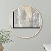 image:imageAmericanflat 24 Square Mirror  Hanging Mirrors with Durable Frame  Modern Mirror for Bathroom Bedroom Living Room  Mirrors for Wall Display and Home Decor  BlackGold