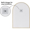 image:imageAmericanflat 24 Square Mirror  Hanging Mirrors with Durable Frame  Modern Mirror for Bathroom Bedroom Living Room  Mirrors for Wall Display and Home Decor  BlackDark Oak