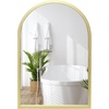 image:imageAmericanflat 24 Square Mirror  Hanging Mirrors with Durable Frame  Modern Mirror for Bathroom Bedroom Living Room  Mirrors for Wall Display and Home Decor  BlackGold
