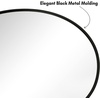 image:imageAmericanflat 24 Square Mirror  Hanging Mirrors with Durable Frame  Modern Mirror for Bathroom Bedroom Living Room  Mirrors for Wall Display and Home Decor  BlackBlack