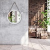 image:imageAmericanflat 24 Square Mirror  Hanging Mirrors with Durable Frame  Modern Mirror for Bathroom Bedroom Living Room  Mirrors for Wall Display and Home Decor  BlackWhite
