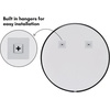 image:imageAmericanflat 24 Square Mirror  Hanging Mirrors with Durable Frame  Modern Mirror for Bathroom Bedroom Living Room  Mirrors for Wall Display and Home Decor  BlackBlack