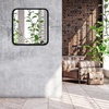image:imageAmericanflat 24 Square Mirror  Hanging Mirrors with Durable Frame  Modern Mirror for Bathroom Bedroom Living Room  Mirrors for Wall Display and Home Decor  BlackBlack