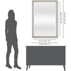 image:imageAmericanflat 24 Square Mirror  Hanging Mirrors with Durable Frame  Modern Mirror for Bathroom Bedroom Living Room  Mirrors for Wall Display and Home Decor  BlackGrey