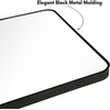 image:imageAmericanflat 24 Square Mirror  Hanging Mirrors with Durable Frame  Modern Mirror for Bathroom Bedroom Living Room  Mirrors for Wall Display and Home Decor  BlackBlack