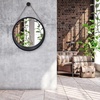 image:imageAmericanflat 24 Square Mirror  Hanging Mirrors with Durable Frame  Modern Mirror for Bathroom Bedroom Living Room  Mirrors for Wall Display and Home Decor  BlackBlack