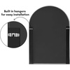 image:imageAmericanflat 24 Square Mirror  Hanging Mirrors with Durable Frame  Modern Mirror for Bathroom Bedroom Living Room  Mirrors for Wall Display and Home Decor  BlackSilver