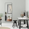 image:imageAmericanflat 24 Square Mirror  Hanging Mirrors with Durable Frame  Modern Mirror for Bathroom Bedroom Living Room  Mirrors for Wall Display and Home Decor  BlackBlack