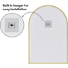 image:imageAmericanflat 24 Square Mirror  Hanging Mirrors with Durable Frame  Modern Mirror for Bathroom Bedroom Living Room  Mirrors for Wall Display and Home Decor  BlackGold