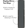 image:imageAmericanflat 24 Square Mirror  Hanging Mirrors with Durable Frame  Modern Mirror for Bathroom Bedroom Living Room  Mirrors for Wall Display and Home Decor  BlackBlack