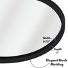 image:imageAmericanflat 24 Square Mirror  Hanging Mirrors with Durable Frame  Modern Mirror for Bathroom Bedroom Living Room  Mirrors for Wall Display and Home Decor  BlackBlack