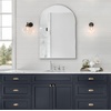 image:imageAmericanflat 24 Square Mirror  Hanging Mirrors with Durable Frame  Modern Mirror for Bathroom Bedroom Living Room  Mirrors for Wall Display and Home Decor  BlackSilver