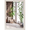 image:imageAmericanflat 24 Square Mirror  Hanging Mirrors with Durable Frame  Modern Mirror for Bathroom Bedroom Living Room  Mirrors for Wall Display and Home Decor  BlackDistressed White