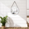 image:imageAmericanflat 24 Square Mirror  Hanging Mirrors with Durable Frame  Modern Mirror for Bathroom Bedroom Living Room  Mirrors for Wall Display and Home Decor  BlackWhite