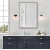 image:imageAmericanflat 24 Square Mirror  Hanging Mirrors with Durable Frame  Modern Mirror for Bathroom Bedroom Living Room  Mirrors for Wall Display and Home Decor  BlackGrey