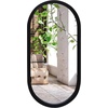 image:imageAmericanflat 24 Square Mirror  Hanging Mirrors with Durable Frame  Modern Mirror for Bathroom Bedroom Living Room  Mirrors for Wall Display and Home Decor  BlackBlack