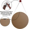 image:imageAmericanflat 24 Square Mirror  Hanging Mirrors with Durable Frame  Modern Mirror for Bathroom Bedroom Living Room  Mirrors for Wall Display and Home Decor  BlackNatural