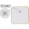 image:imageAmericanflat 24 Square Mirror  Hanging Mirrors with Durable Frame  Modern Mirror for Bathroom Bedroom Living Room  Mirrors for Wall Display and Home Decor  BlackGold