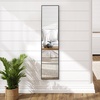 image:imageAmericanflat 24 Square Mirror  Hanging Mirrors with Durable Frame  Modern Mirror for Bathroom Bedroom Living Room  Mirrors for Wall Display and Home Decor  BlackBlack