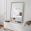 image:imageAmericanflat 24 Square Mirror  Hanging Mirrors with Durable Frame  Modern Mirror for Bathroom Bedroom Living Room  Mirrors for Wall Display and Home Decor  BlackGrey