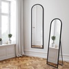 image:imageAmericanflat 24 Square Mirror  Hanging Mirrors with Durable Frame  Modern Mirror for Bathroom Bedroom Living Room  Mirrors for Wall Display and Home Decor  BlackBlack