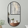 image:imageAmericanflat 24 Square Mirror  Hanging Mirrors with Durable Frame  Modern Mirror for Bathroom Bedroom Living Room  Mirrors for Wall Display and Home Decor  BlackBlack