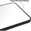 image:imageAmericanflat 24 Square Mirror  Hanging Mirrors with Durable Frame  Modern Mirror for Bathroom Bedroom Living Room  Mirrors for Wall Display and Home Decor  BlackBlack