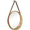 image:imageAmericanflat 24 Square Mirror  Hanging Mirrors with Durable Frame  Modern Mirror for Bathroom Bedroom Living Room  Mirrors for Wall Display and Home Decor  BlackNatural