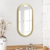image:imageAmericanflat 24 Square Mirror  Hanging Mirrors with Durable Frame  Modern Mirror for Bathroom Bedroom Living Room  Mirrors for Wall Display and Home Decor  BlackGold